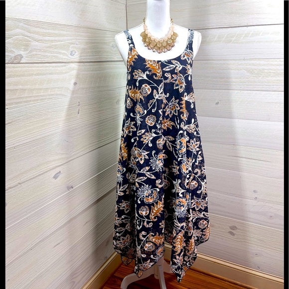 Nina Leonard Dresses & Skirts - Nina Leonard Floral Lace Handkerchief Sundress S FREE SHIP